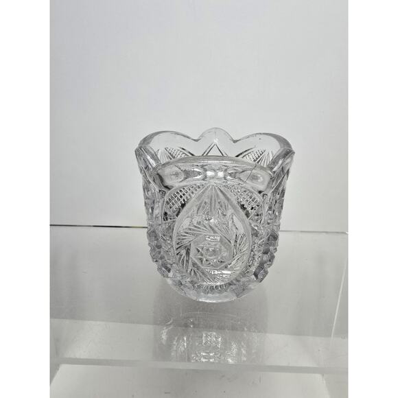 1907 Toothpick Holder Match Safe Buzz Star, Whirligig Teardrop Pinwheel - Picture 1 of 4